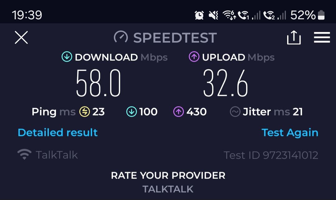 Full fibre 150 Losing connection and slow speed TalkTalk Help & Support