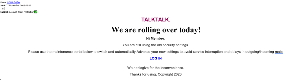example-of-phishing-email-with-Account-Team-Protection-in-subject