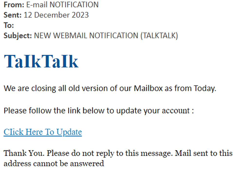 example-of-phishing-email-with-NEW-WEBMAIL-NOTIFICATION-(TALKTALK)-in-subject