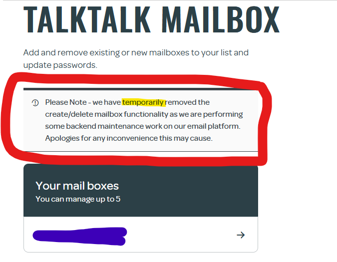 Multiple TalkTalk Email Addresses - TalkTalk Help & Support