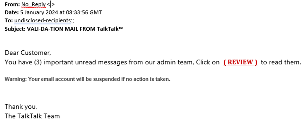 example-of-phishing-email-with-VALI-DA-TION-MAIL-FROM-TalkTalk-in-subject