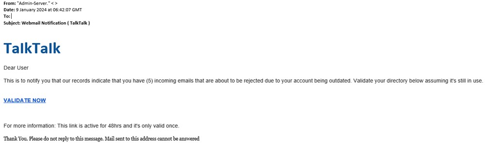example-of-phishing-email-with-Webmail-Notification-(-TalkTalk-)-in-subject