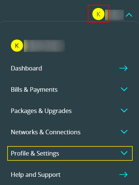 Profile & Settings