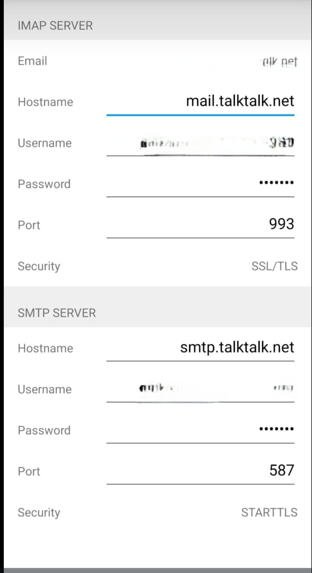 Re: Unable To Send Talktalk Emails From Samsung De... - TalkTalk Help ...