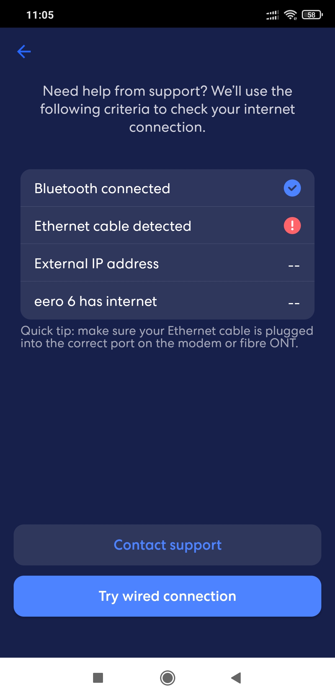 eero device and old router TalkTalk Help & Support