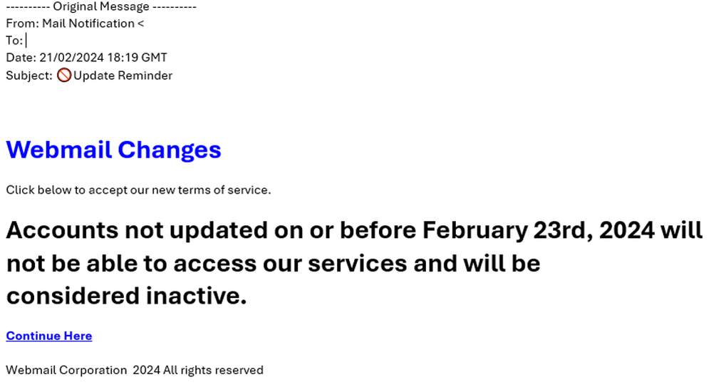 example-of-phishing-with-Update-Reminder-in-subject