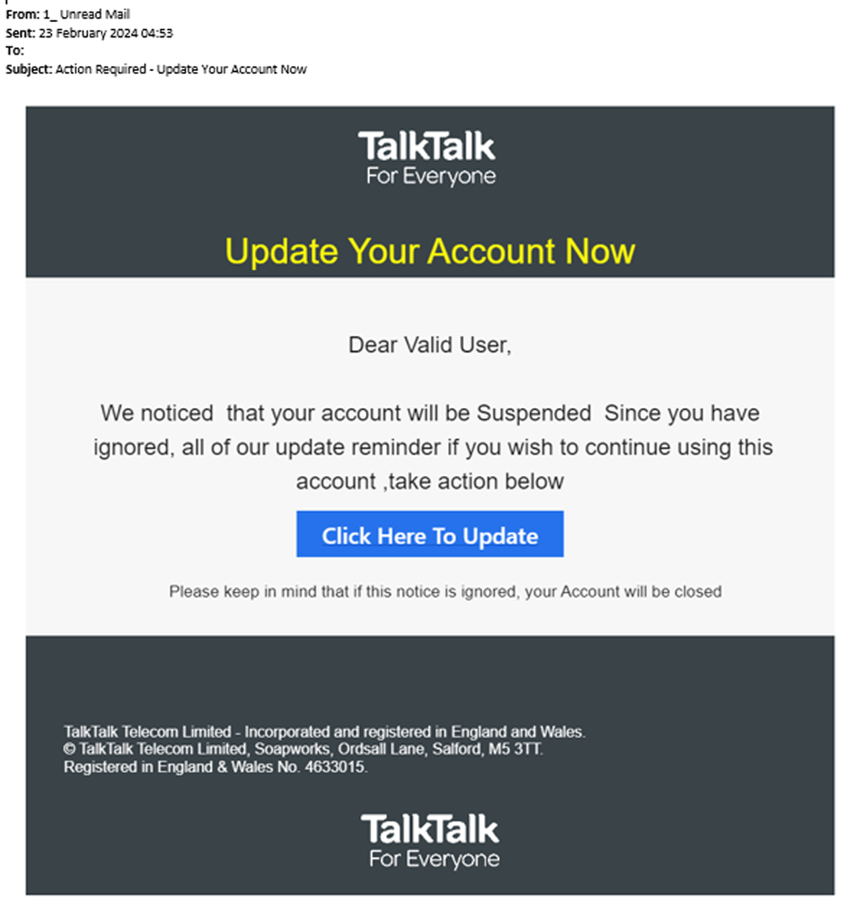 example-of-phishing-with-Action-Required---Update-Your-Account-Now-in-subject