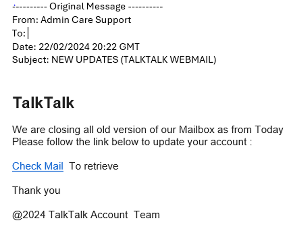 example-of-phishing-with-NEW-UPDATES---(TALKTALK-WEBMAIL)-in-subject
