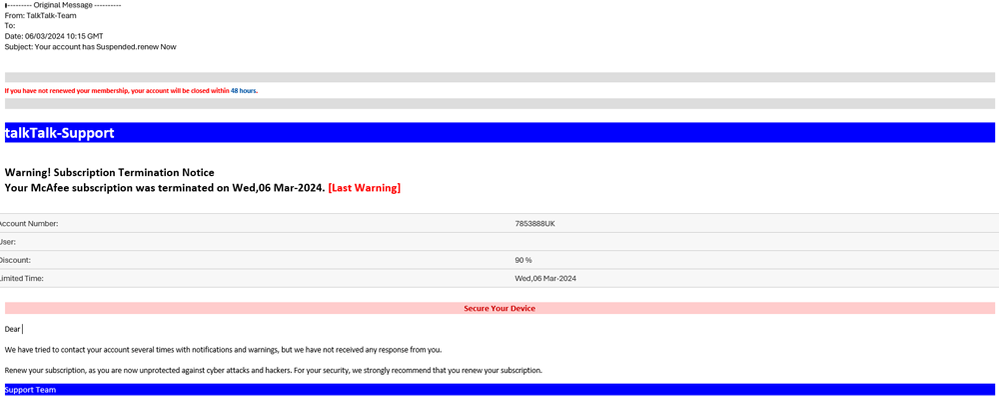 example-of-phishing-with-Your-account-has-Suspended-renew-Now-in-subject