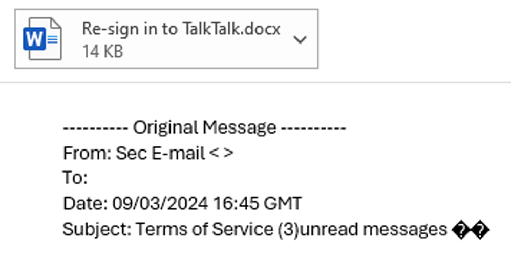 example-of-phishing-email-with-Terms-of-Service-in-subject