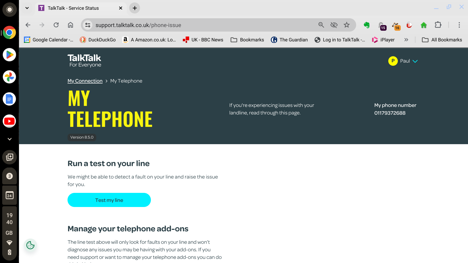 Re Crackling on landline confirmed using TalkTalk... TalkTalk Help