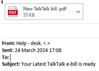 example-of-phishing-email-with-New-TalkTalk-Bill-in-subject