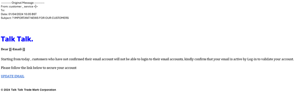 example-of-phishing-email-with-IMPORTANT-NEWS-FOR-OUR-CUSTOMERS-in-subject