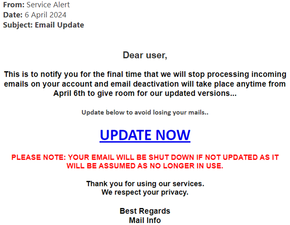 example-of-phishing-email-with-Email-Update-in-subject