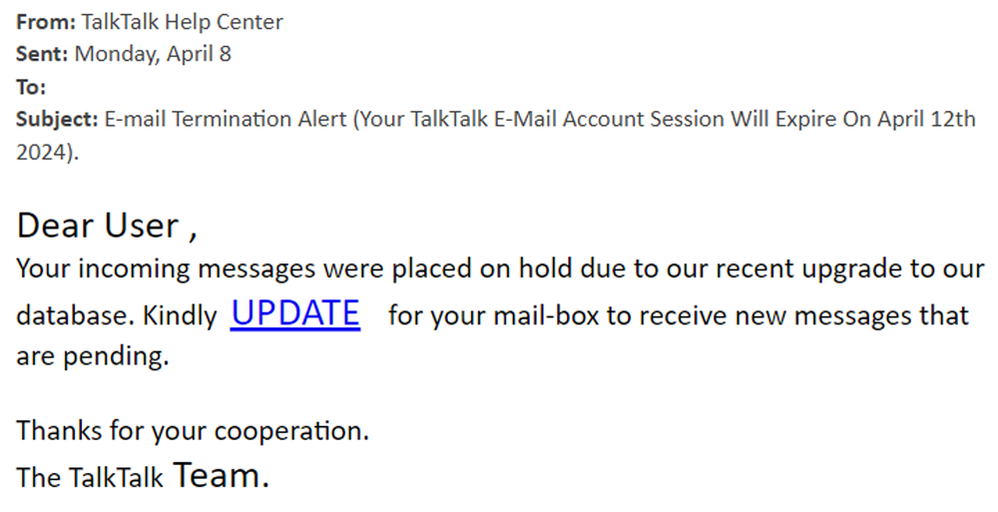 example-of-phishing-e-mail-Termination-alert-in-subject