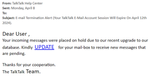 example-of-phishing-e-mail-Termination-alert-in-subject