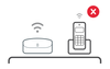 eero and phone on desktop