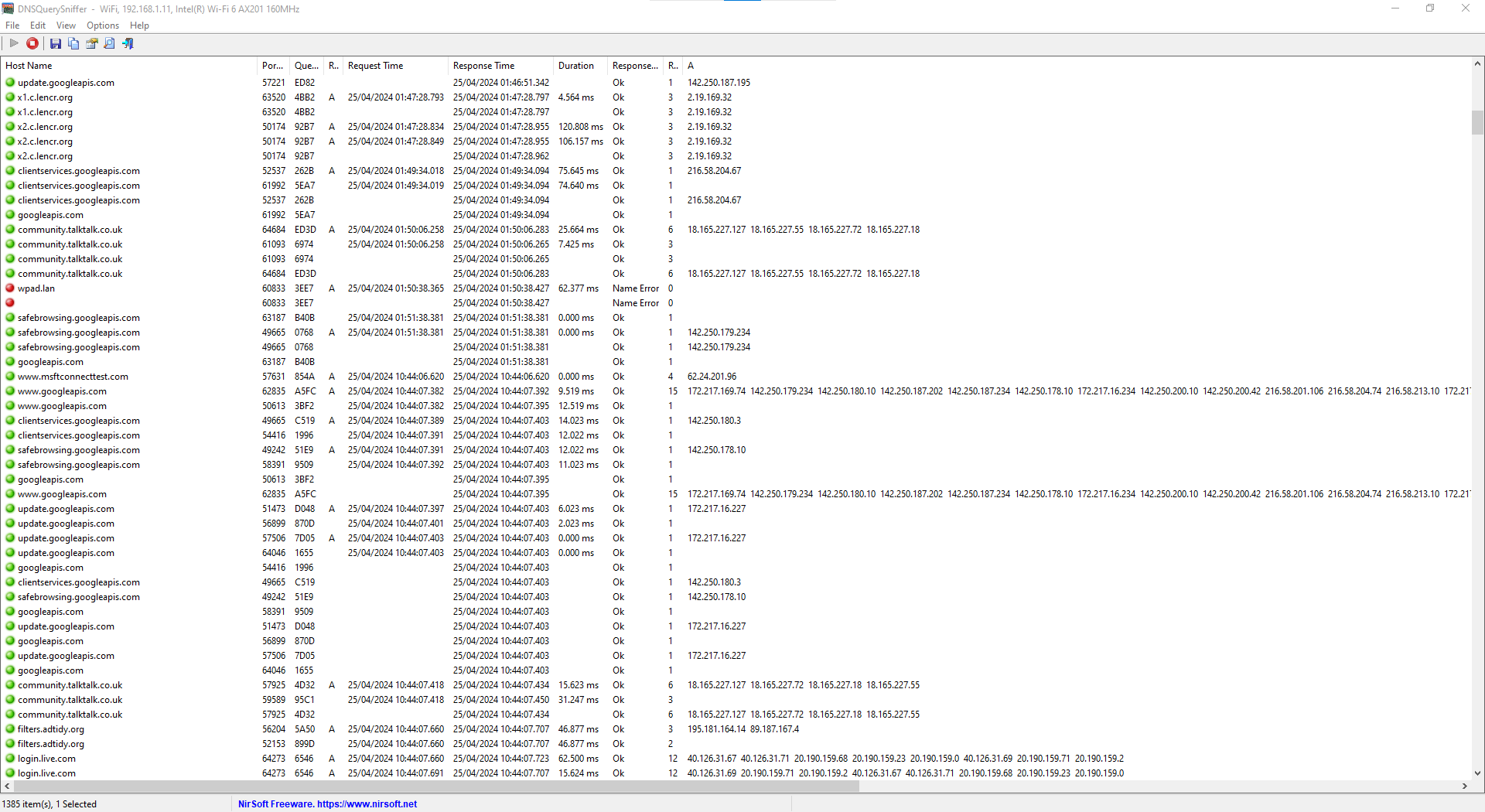 'DNS name resolution failure' Reports in router TalkTalk Help & Support