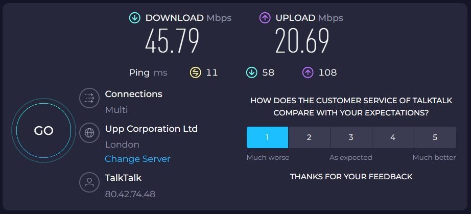 Speed test (27/04/2024)