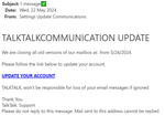 example-of-phishing-email-with-Settings-Update-Communications-in-subject