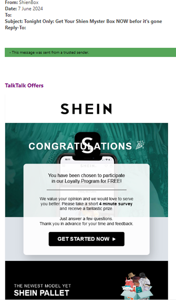 example-of-phishing-email-with-Tonight-only-Get-your-shien-Mystery-box-in-subject