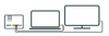 Connect larger devices to your Wi-Fi Hub 3 using an Ethernet cable