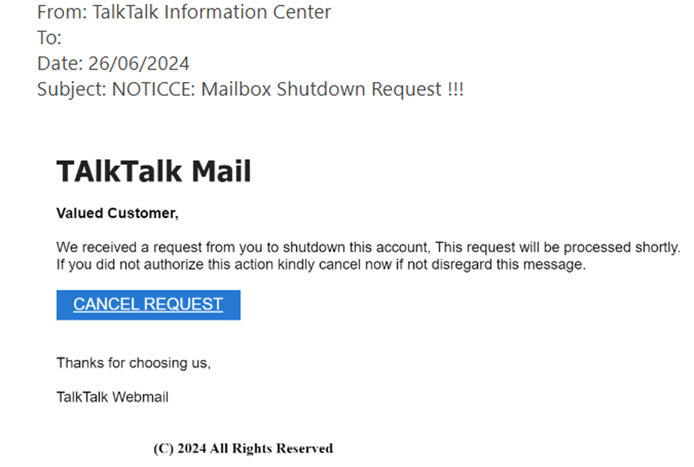 example-of-phishing-email-with-NOTICE-Mailbox-Shutdown-request--in-subject