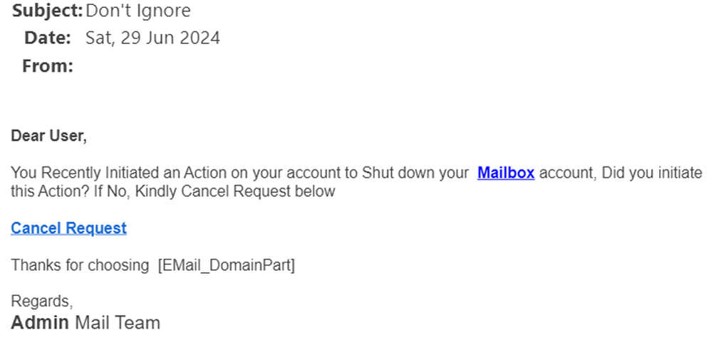 example-of-phishing-email-with-Don't-Ignore-in-subject
