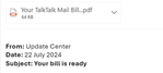 example-of-phishing-email-with-Your-Bill-is-Ready-in-subject