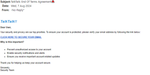 example-of-phishing-with-TalkTalk-End-Of-Terms-Agreement-in-subject