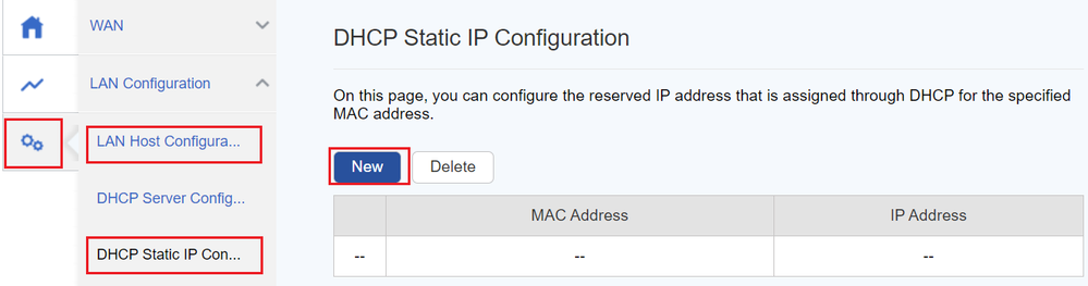 DHCP Reserved IP addresses