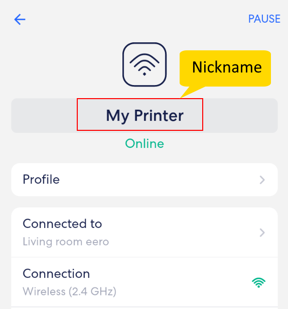 Device Nickname