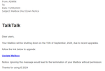 example-of-phishing-email-with-Mailbox-Shut-Down-Notice-in-subject