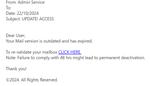 example-of-phishing-email-with-UPDATE!-ACCESSin-subject