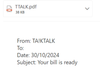 example-of-phishing-email-with-Your-Bill-Is-Ready-in-subject