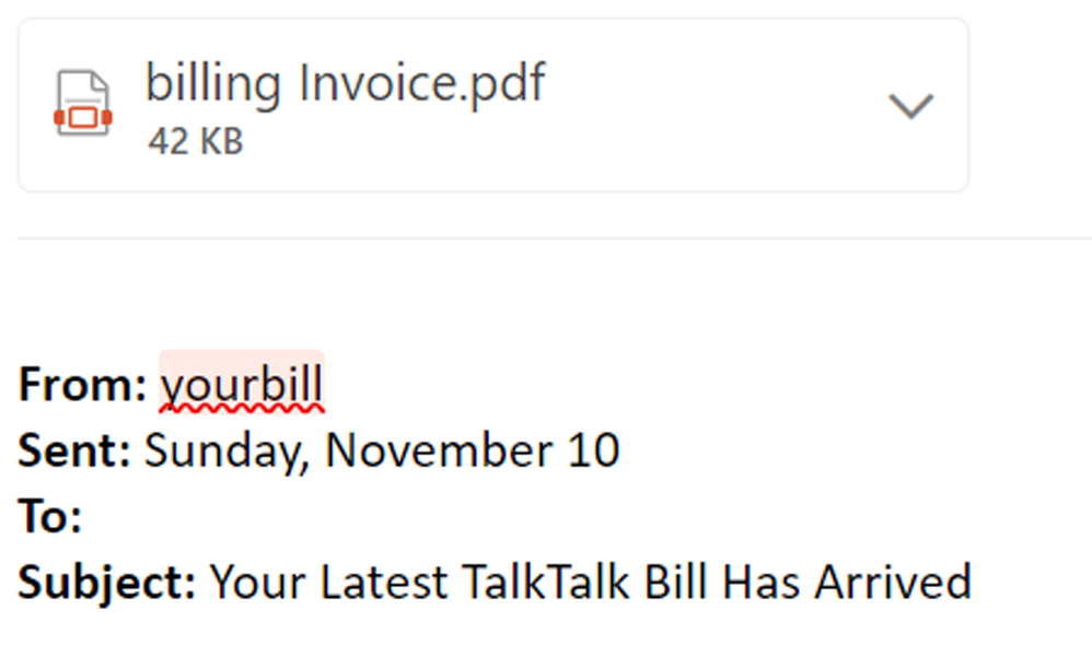 example-of-phishing-email-with-Your-Latest-TalkTalk-Bill-Has-Arrived-in-subject