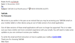 example-of-phishing-email-with-TalkTalk-Email-Notifications-NEW-VERSIONS-ALERTS-in-subject