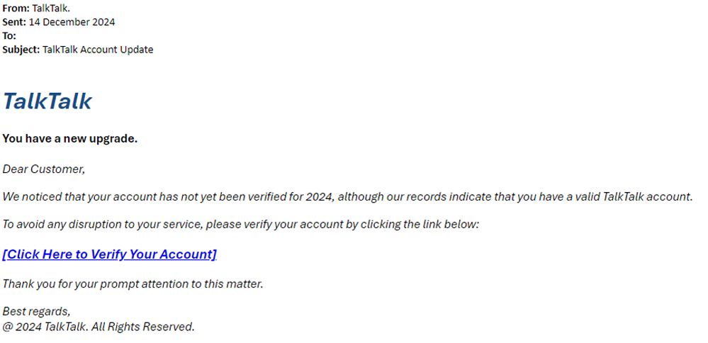 example-of-phishing-email-with-TalkTalk-Account-Update-in-subject