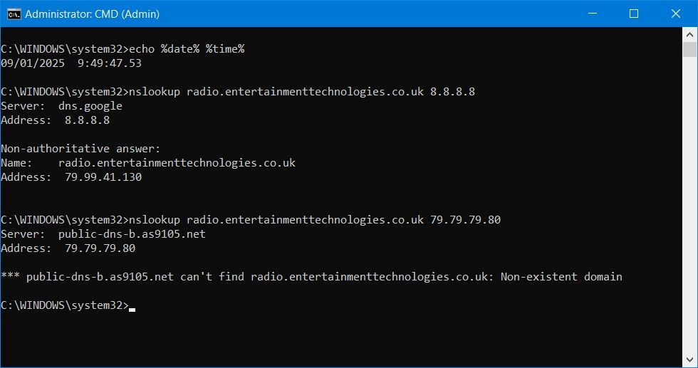 TT Router DNS Test