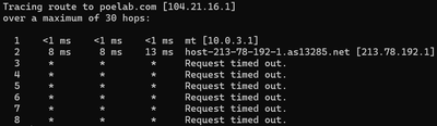 Poelab Traceroute