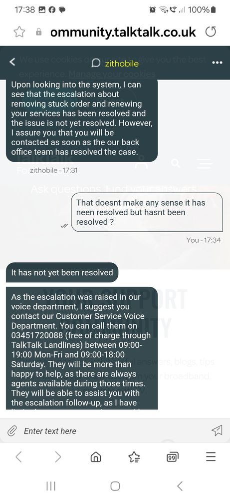 end of chat