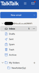 TalkTalk webmail