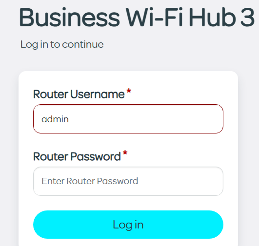 Hub logon