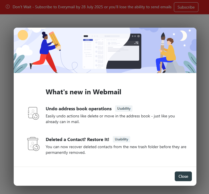 Subscribe to TalkTalk Webmail