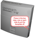 Remove faceplate