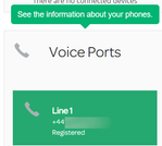 Line number & registration status
