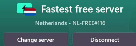 Fastest free VPN server